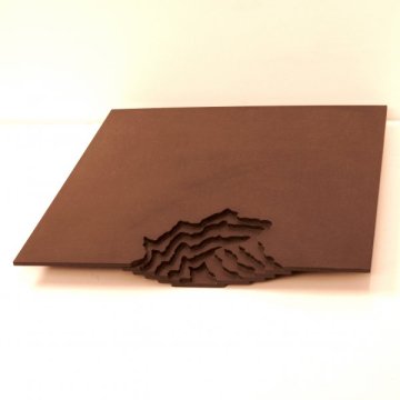Topografies VII, 40 x 40 x 3 cm. 2009, FERRO_w600_h600